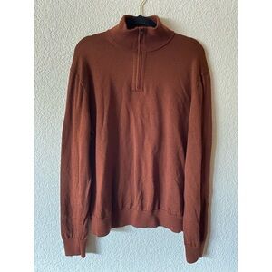 Banana Republic Brown/Rust Zip Up Sweater